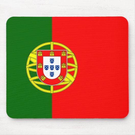 Portugal Flag Mousepad Muismat (Voorkant)