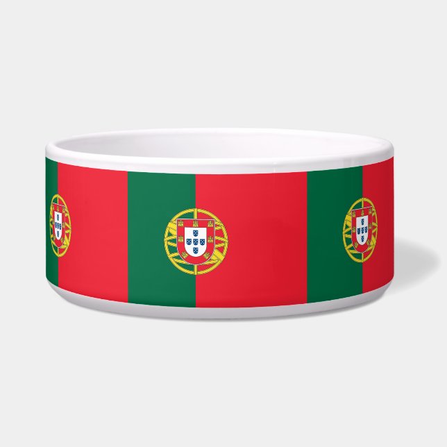 Portugal Flag Pet Bowl Voerbakje (Links)