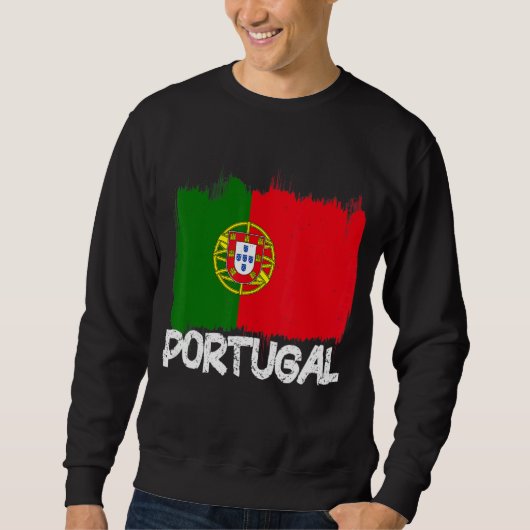 Portugal Flag Retro Trui (Voorkant)