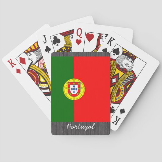 Portugal Flagspelkaarten Pokerkaarten (Achterkant)