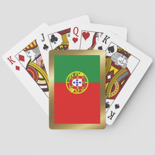 Portugal Flagspelkaarten Speelkaarten (Achterkant)