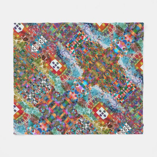,Portugal Fleece Deken (Voorkant (Horizontaal))