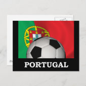 Portugal Football Briefkaart (Voorkant / Achterkant)