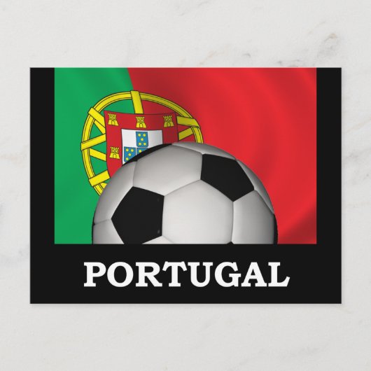 Portugal Football Briefkaart (Voorkant)