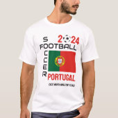 PORTUGAL Football Custom Name 2024 ELK JAAR T-shirt (Voorkant)