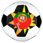 Portugal Football en Portugese vlag/BANG Voetbal (Gedraaid)