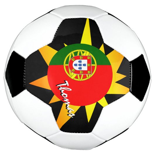 Portugal Football en Portugese vlag/BANG Voetbal (Gedraaid)