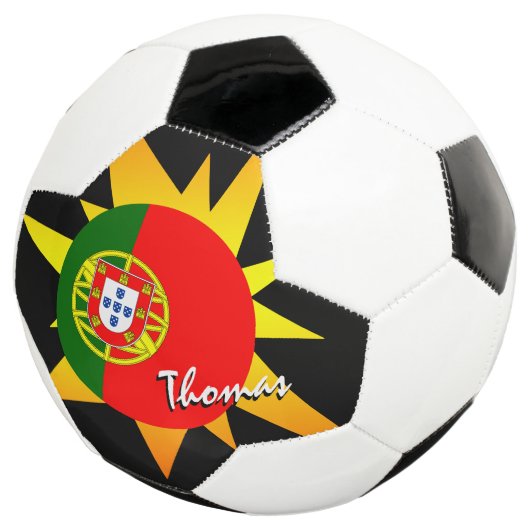 Portugal Football en Portugese vlag/BANG Voetbal (Drie kwart)