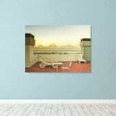Portugal Funchal Rooftop Sunrise Wrapped Canvas (Insitu (Houten vloer))