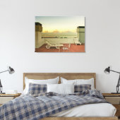 Portugal Funchal Rooftop Sunrise Wrapped Canvas Afdruk (Insitu (Slaapkamer))