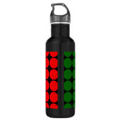 Portugal Girly Chic : Polka Dot Portugese vlag Waterfles (Achterkant)