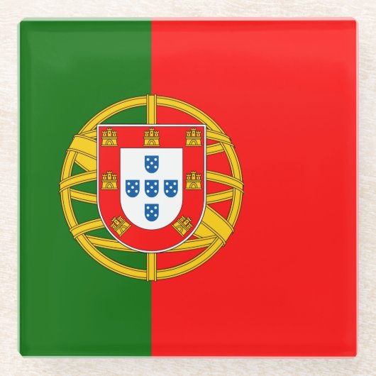 Portugal Glazen Onderzetter (Voorkant)