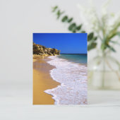 Portugal gouden strand briefkaart (Staand voorkant)