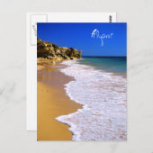 Portugal gouden strand briefkaart (Voorkant / Achterkant)