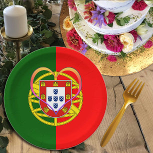 Portugal Hart borden, Portugese vlag / partij Papieren Bordje