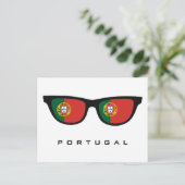 Portugal heeft aangepaste tekst en kleuren briefka briefkaart (Staand voorkant)