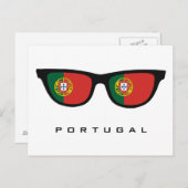 Portugal heeft aangepaste tekst en kleuren briefka briefkaart (Voorkant / Achterkant)