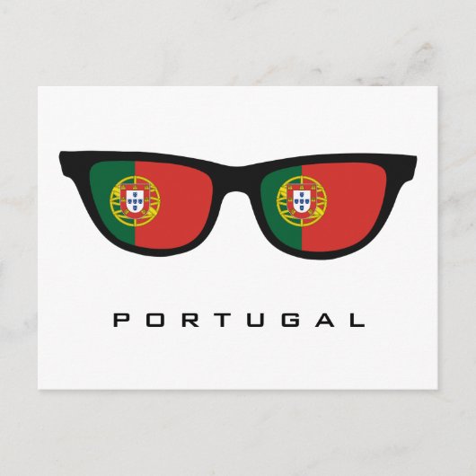 Portugal heeft aangepaste tekst en kleuren briefka briefkaart (Voorkant)