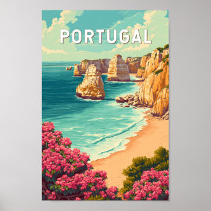 Portugal Illustratie Reis Kunst Vintage Poster