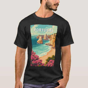 Portugal Illustratie Reis Kunst Vintage T-shirt