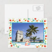 Portugal in foto's - Belém Tower Briefkaart (Voorkant / Achterkant)