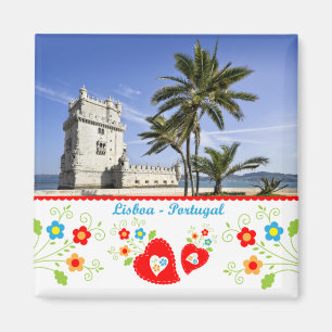 Portugal in foto's - Belém Tower, Lissabon Magneet