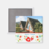 Portugal in foto's - Madeira, typisch huis Magneet (Voorkant / Achterkant)