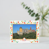Portugal in foto's - Paleis Penha Briefkaart (Staand voorkant)