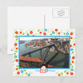 Portugal in foto's - Porto D.Luís-brug Briefkaart (Voorkant / Achterkant)