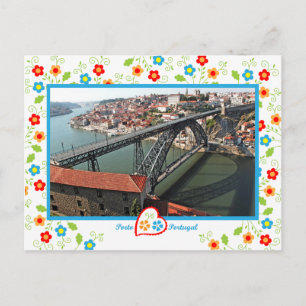 Portugal in foto's - Porto D.Luís-brug Briefkaart