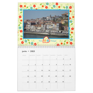 Portugal in het fotokalender-systeem kalender