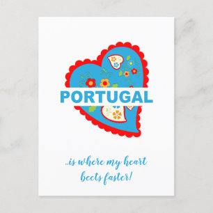 Portugal is waar mijn hart sneller biet briefkaart