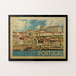 Portugal Jigzaag Puzzle Vintage Travel Legpuzzel<br><div class="desc">Portugal ontwerpt in Vintage Travel-stijl met een prachtige oceaanscène op Madeira.</div>