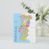 Portugal Kaart (Staand voorkant)