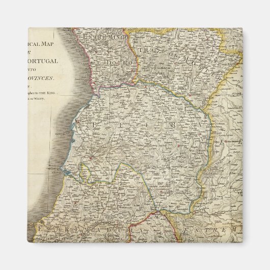 Portugal-kaart Magneet (Voorkant)