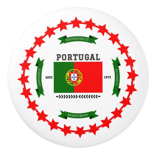 Portugal Keramische Knop (Voorkant)