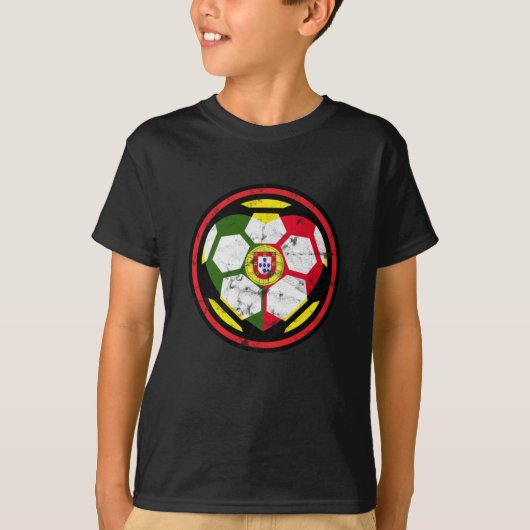 Portugal Kinder Voetbal T-shirt (Voorkant)