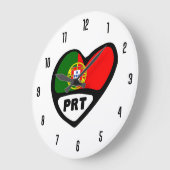 Portugal Landcode PRT Vlaggenhoofd Grote Klok (Hoek)