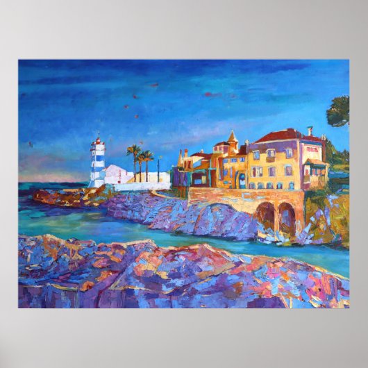 Portugal Landschap Cascais Travel Holida Poster (Voorkant)