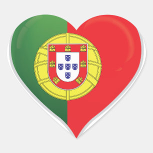 Portugal liefde vlag trots hart sticker