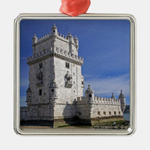 Portugal, Lissabon. Belem Toren, een UNESCO Wereld Metalen Ornament