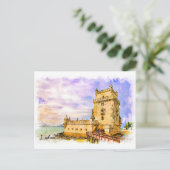 Portugal, Lissabon - Belem Tower Briefkaart (Staand voorkant)