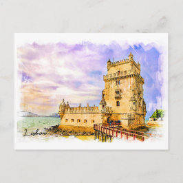 Portugal, Lissabon - Belem Tower Briefkaart