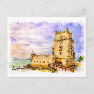 Portugal, Lissabon - Belem Tower Briefkaart