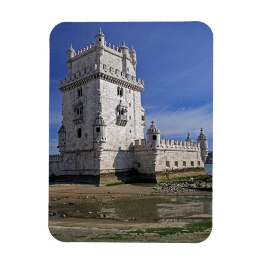 Portugal, Lissabon. Belem Tower, een UNESCO-wereld Magneet (Verticaal)