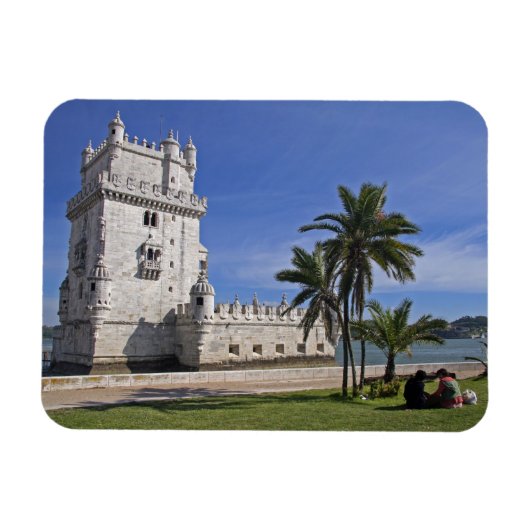 Portugal, Lissabon. Belem Tower, een UNESCO-wereld Magneet (Horizontaal)