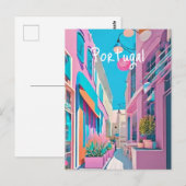 Portugal Lissabon Briefkaart (Voorkant / Achterkant)