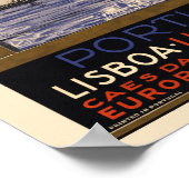 Portugal Lissabon-pleister 1929 Poster (Hoek)