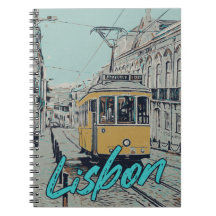Portugal Lissabon-uitzicht met iconische tram