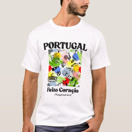 Portugal made heart t-shirt